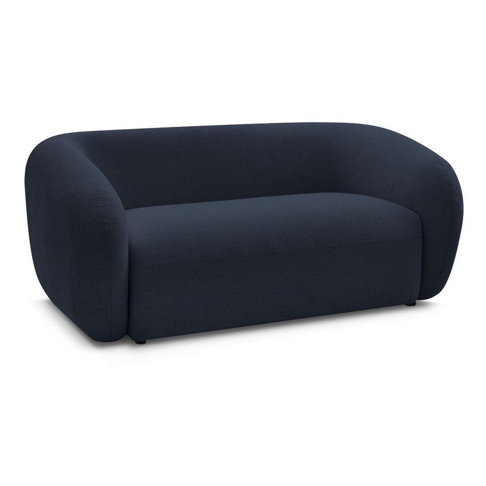 Ciemnoniebieska sofa z tkaniny szenilowej 160 cm Celine – Bobochic Paris (zdjęcie 8)