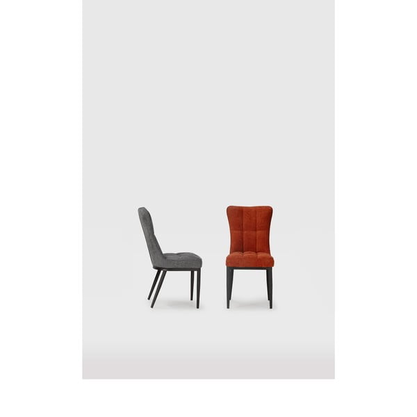 Krzesła w kolorze terakoty zestaw 2 szt. Damon – Marckeric-image-2