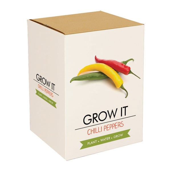 Zestaw do uprawy roślin z ziarnami papryczek chilli Gift Republic Chilli Peppers