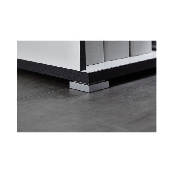 Białe biurko narożne z szafką z szufladami Germania X-image-2