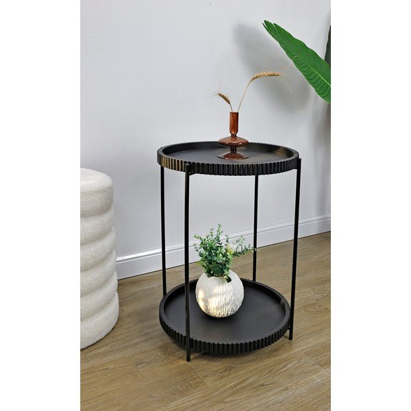 Metalowy okrągły stolik ø 42 cm Herdys – Yes Everyday-image-1