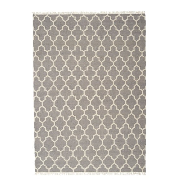 Wełniany dywan Arifa Light Grey, 200x300 cm