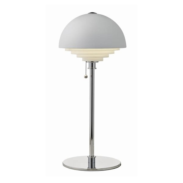 Biała lampa stołowa Herstal Motown
