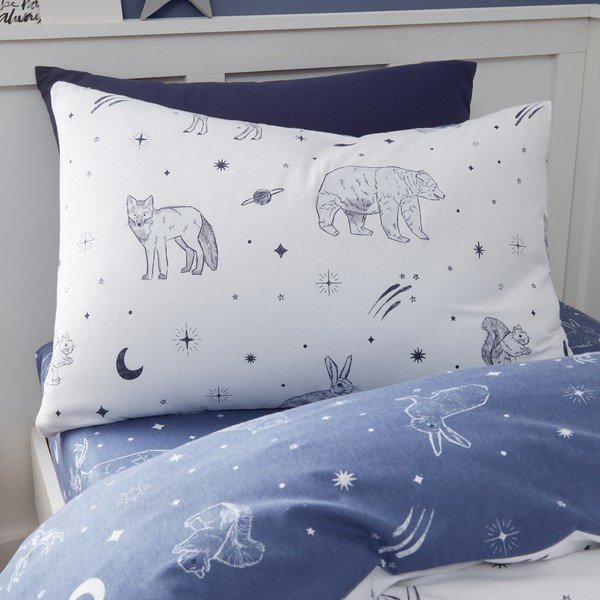 Flanelowa pościel dziecięca jednoosobowa 135x200 cm Starlight Animals – Bianca-image-3
