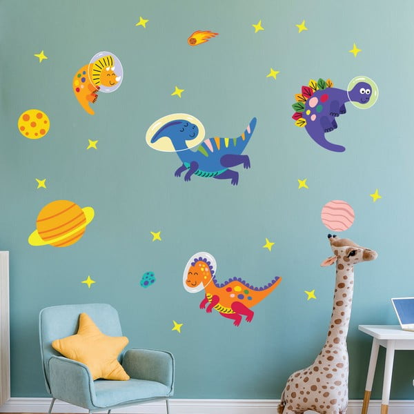 Dziecięce naklejki ścienne Ambiance Dinosaurs-image-1
