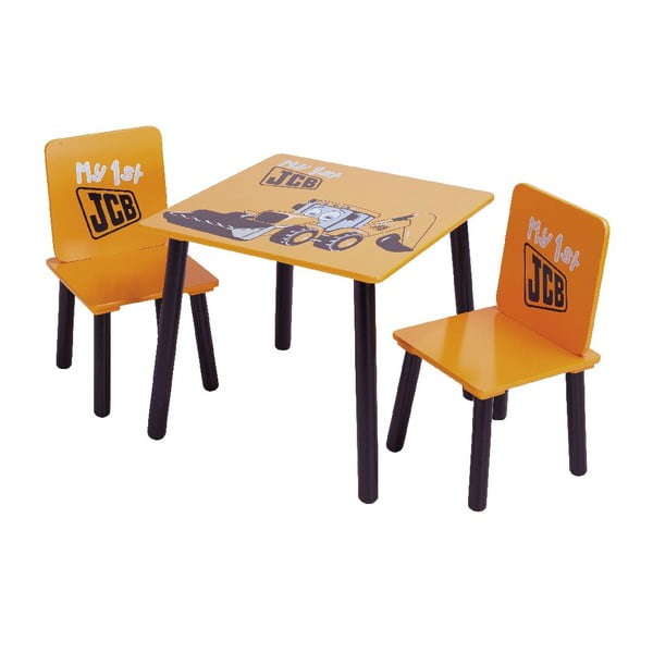 Dziecięcy stół i 2 krzesła JCB