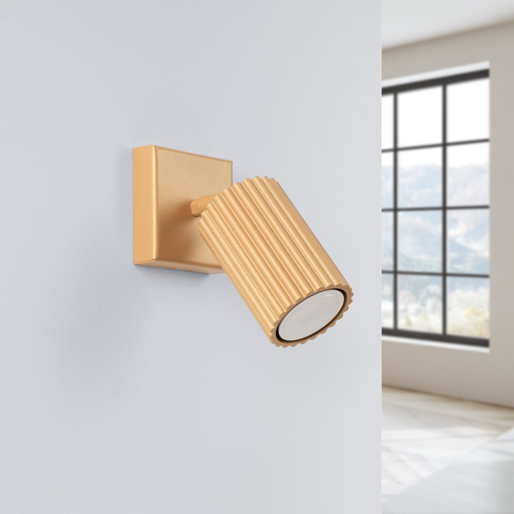 Lampa punktowa w kolorze złota 8x16 cm Gleam – Sollux (zdjęcie 4)