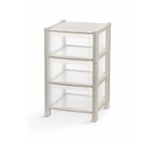 Beżowy regał łazienkowy 38x64 cm Tower – Domopak