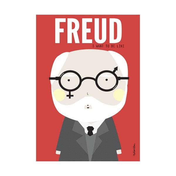 Plakat NiñaSilla Freud, 21x42 cm