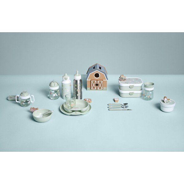 Jasnozielona butelka dla dzieci 400 ml Little farm – Mepal-image-1