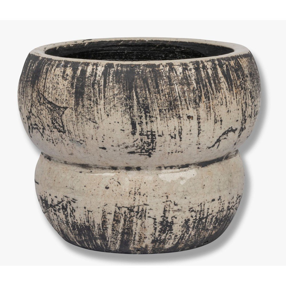 Ceramiczna osłonka na doniczkę ø 17 cm Raw – Mette Ditmer Denmark