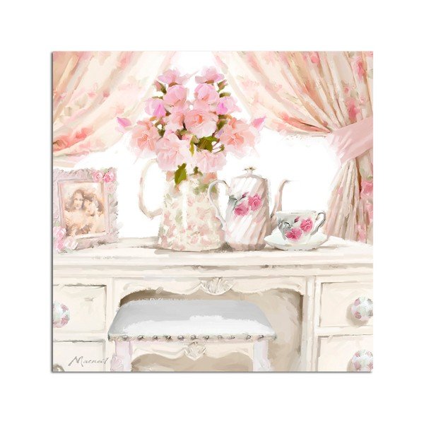 Obraz Styler Canvas Watershabby Pink, 32x32 cm-image-1