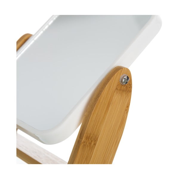 Lustro z bambusową ramą kosmetyczne 16x19,5 cm – Casa Selección-image-2