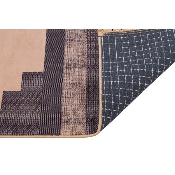 Brązowo-beżowy chodnik odpowiedni do prania 300x100 cm − Vitaus-image-2