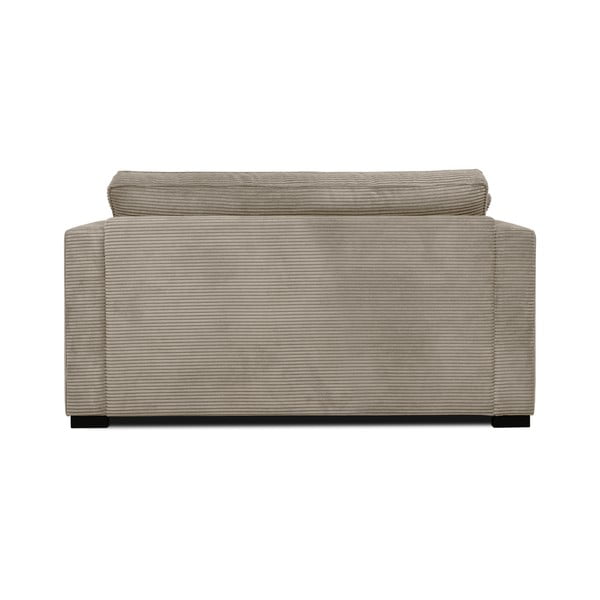 Beżowa sztruksowa sofa 132 cm Mobby – Scandic-image-3