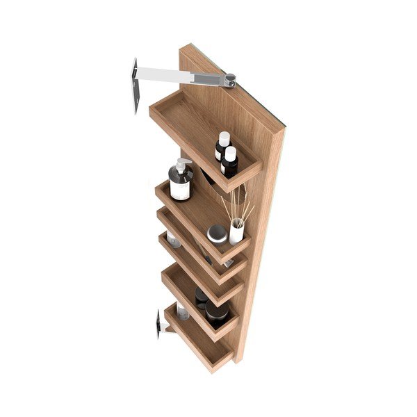 Lustro obrotowe ze schowkiem Wireworks Cosmos, wys. 114 cm-image-3