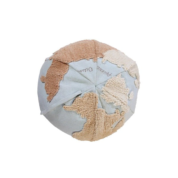 Niebieski/beżowy dziecięcy worek do siedzenia World Map – Lorena Canals-image-3