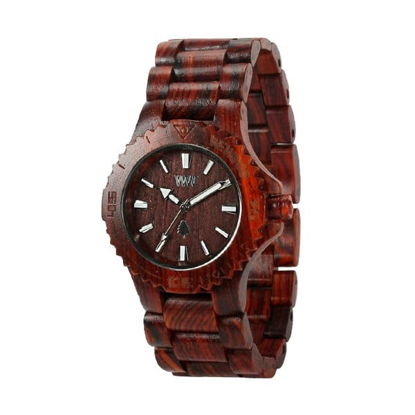 Drewniany zegarek Date Brown