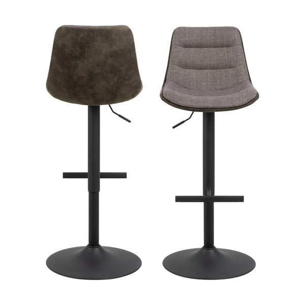 Szary hoker z regulowaną wysokością (wysokość siedziska 86 cm) Adisa – Actona-image-2