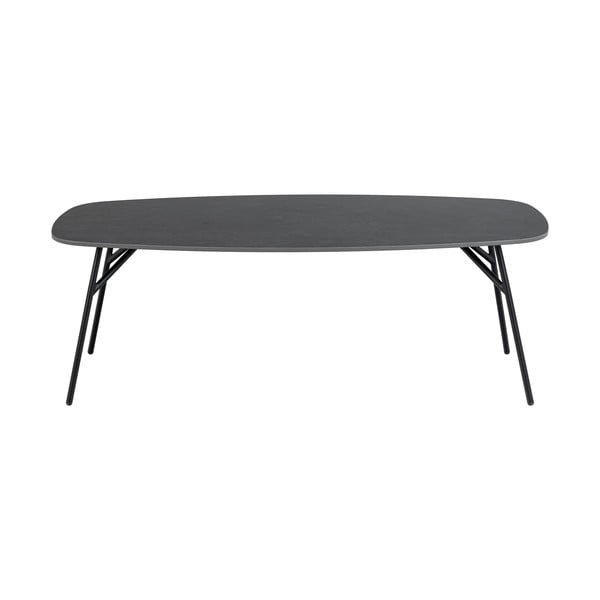 Czarny stolik z ceramicznym blatem 60x120 cm Caracas – Actona