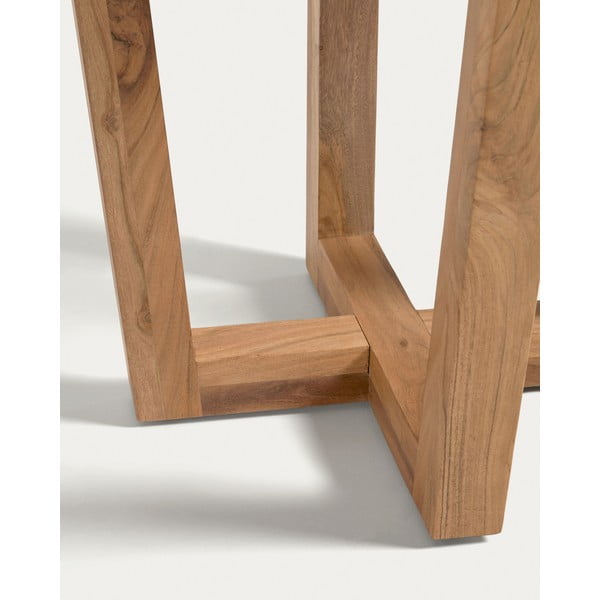 Okrągły stół z litego drewna akacjowego ø 90 cm Nahla – Kave Home-image-3