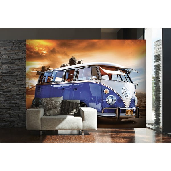 Wielkoformatowa tapeta Niebieski VW, 315x232 cm