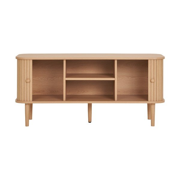 Szafka pod TV w dekorze sosny w naturalnym kolorze 113x51,5x40 cm Nikko – House Nordic-image-3