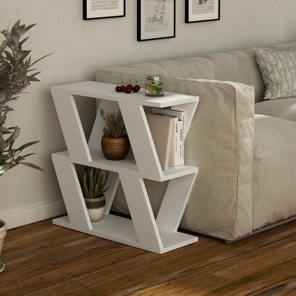 Biały podręczny stolik Lazena White-image-1