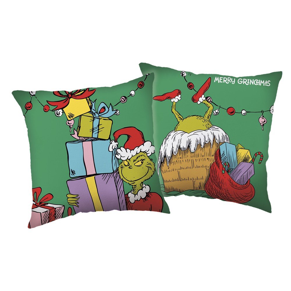 Poduszka dziecięca 40x40 cm Grinch – Jerry Fabrics