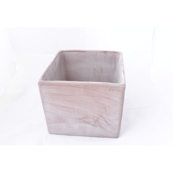 Doniczka ceramiczna Cubo 24 cm, szara