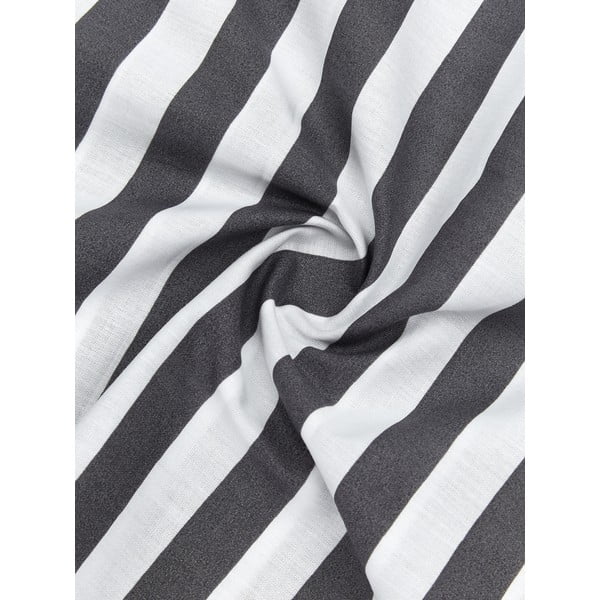 Szaro-biała pościel jednoosobowa z perkalu bawełnianego Westwing Collection Yuliya, 135x200 cm-image-3