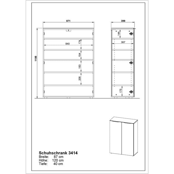 Szara szafka na buty Genova – Germania-image-3