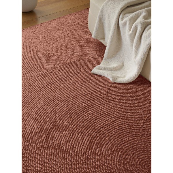 Wełniany dywan tkany ręcznie w kolorze terakoty 120x180 cm Calmio – Hanse Home-image-3