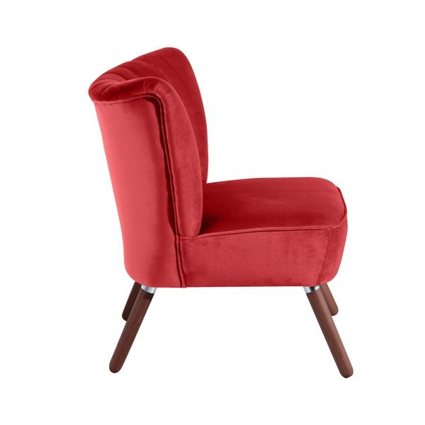 Czerwony fotel Max Winzer Alessandro Velour-image-1