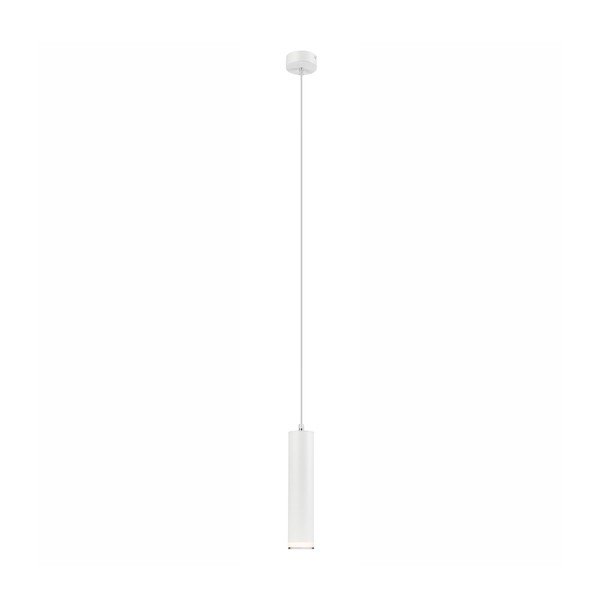 Biała lampa wisząca − LAMKUR