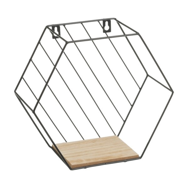 Czarno-naturalne półki zestaw 3 szt. 31 cm – Casa Selección-image-1