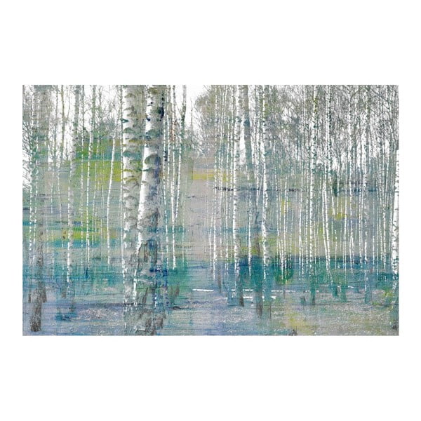 Obraz Marmont Hill Teal Tree Forest, 45x30 cm