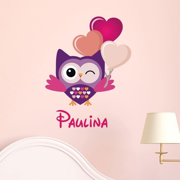 Naklejka ścienna z imieniem Ambiance Festive Owl-image-1