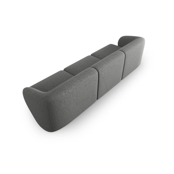 Szara sofa  z tkaniny szenilowej 266 cm Paolo – Milo Casa-image-3