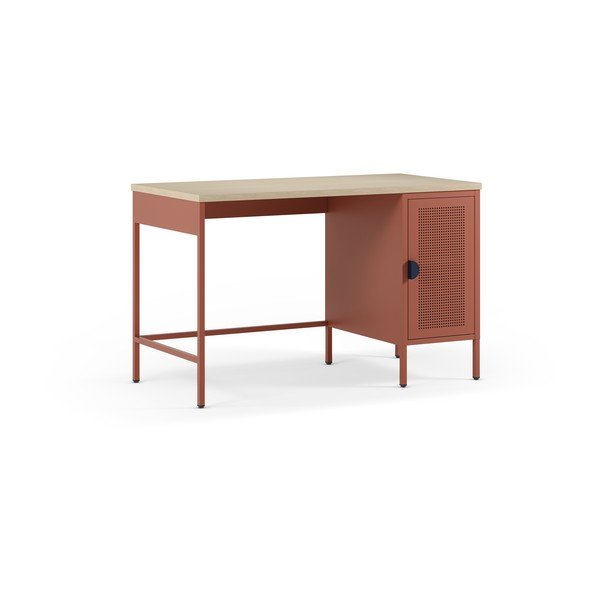 Biurko z blatem w dekorze dębu 60x120 cm Sayla – Marckeric