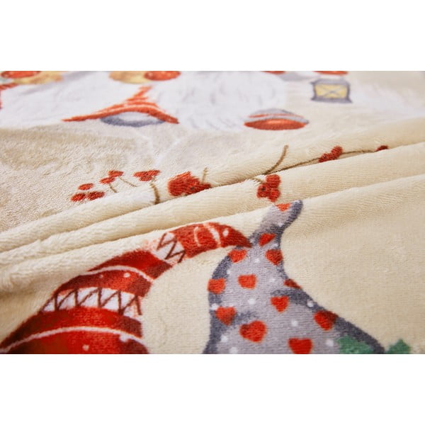 Jasnobrązowa pościel jednoosobowa z mikropluszu 140x200 cm Goblin – My House-image-3