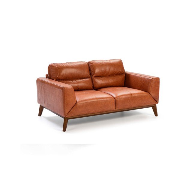 Skórzana sofa Ángel Cerdá Cognac, 159 cm-image-2