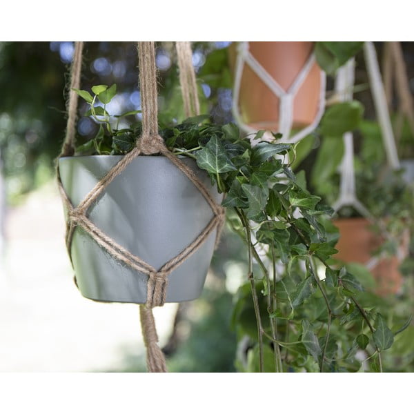 Tekstylny system do zawieszenia doniczki ø 13 cm (wysokość 100 cm) Macramé – Artevasi-image-1
