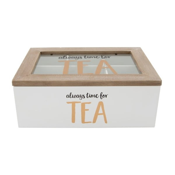 Pojemnik drewniany na herbatę Sass & Belle Always Time for Tea