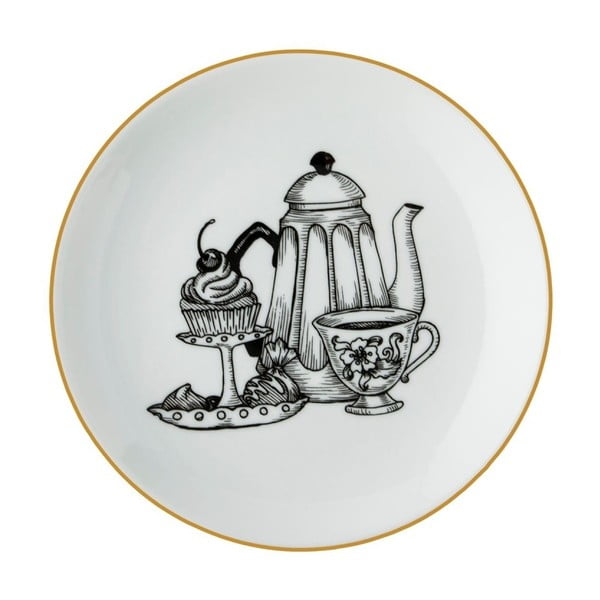 Talerz porcelanowy Vivas Tea Time, Ø 23 cm
