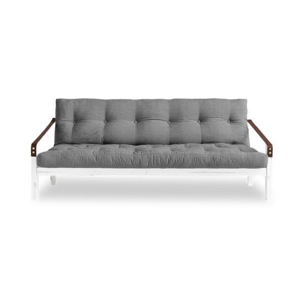 Sofa rozkładana z szarym obiciem Karup Design Poetry White/Granite Grey