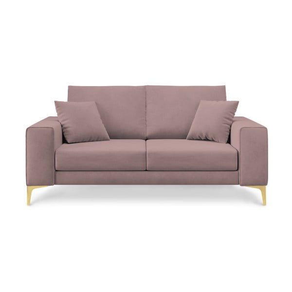 Pudrowa sofa Cosmopolitan Design Basel, 174 cm