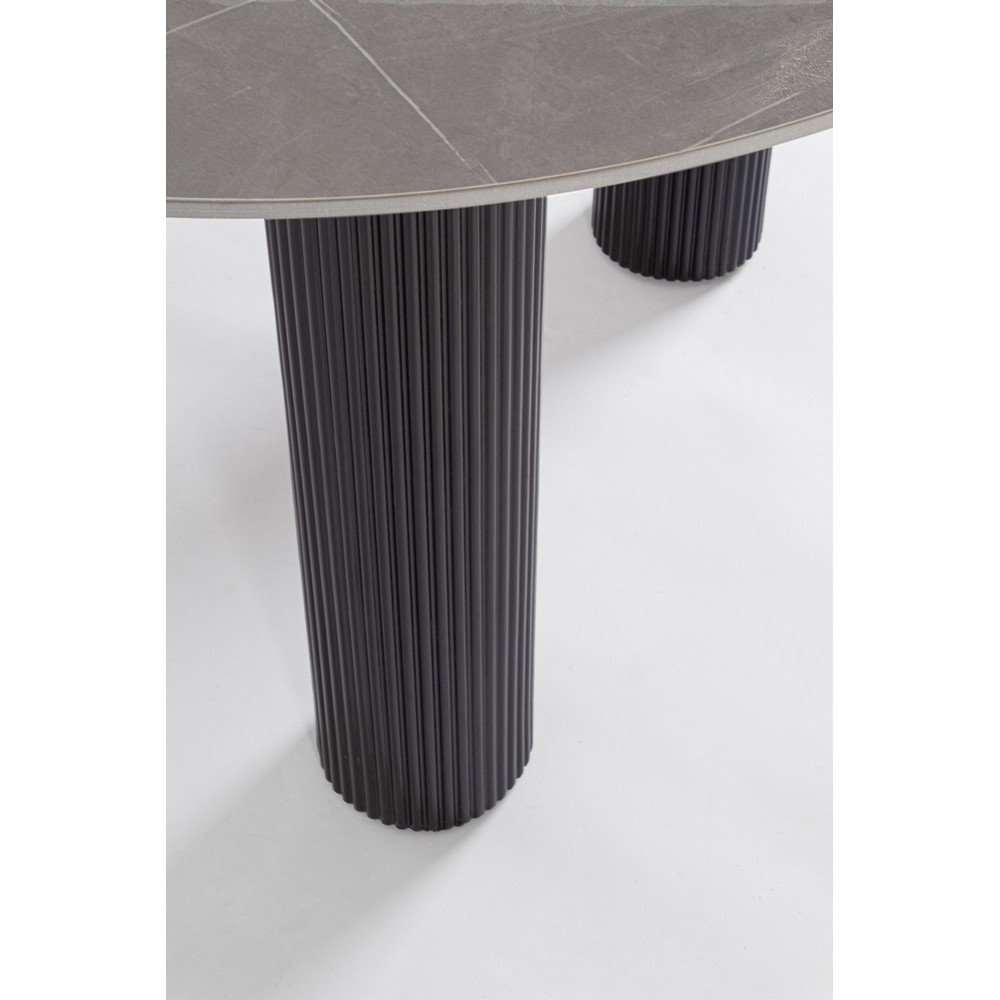 Okrągły stół z blatem w dekorze marmuru ø 120 cm Bamira – Yes Everyday (zdjęcie 4)
