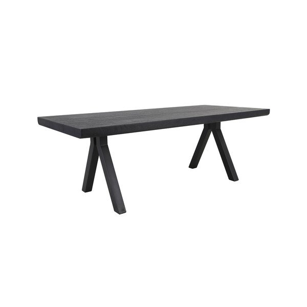 Czarny stół 100x220 cm Muden – Light & Living-image-2