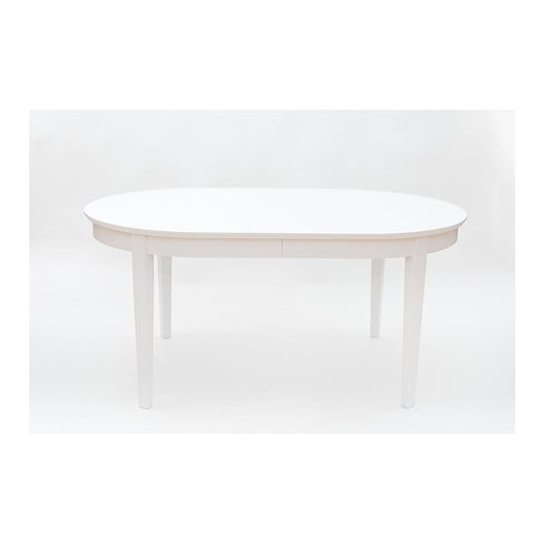 Biały stół rozkładany do jadalni We47 Family, 165-215x105 cm